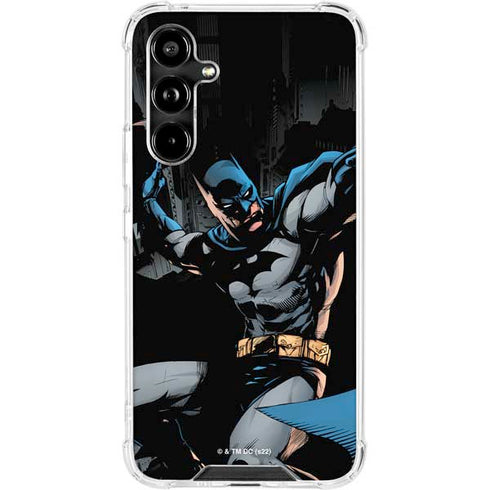 DC Comics Batman Throwing Batarang Jim Lee Art Galaxy A54 5G Clear Case