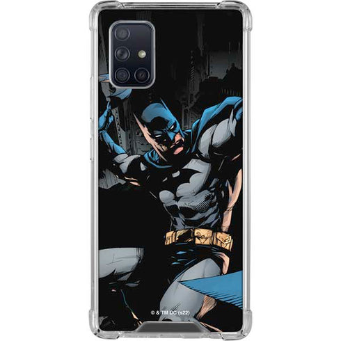 DC Comics Batman Throwing Batarang Jim Lee Art Galaxy A71 5G Clear Case