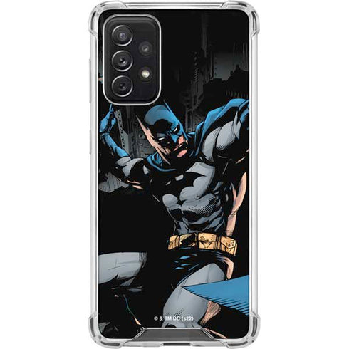 DC Comics Batman Throwing Batarang Jim Lee Art Galaxy A72 5G Clear Case