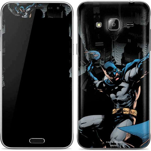 DC Comics Batman Throwing Batarang Jim Lee Art Galaxy J3 Skin