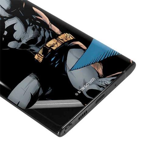 DC Comics Batman Throwing Batarang Jim Lee Art Galaxy Note 10 Plus Skin