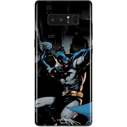 DC Comics Batman Throwing Batarang Jim Lee Art Galaxy Note 8 Skin