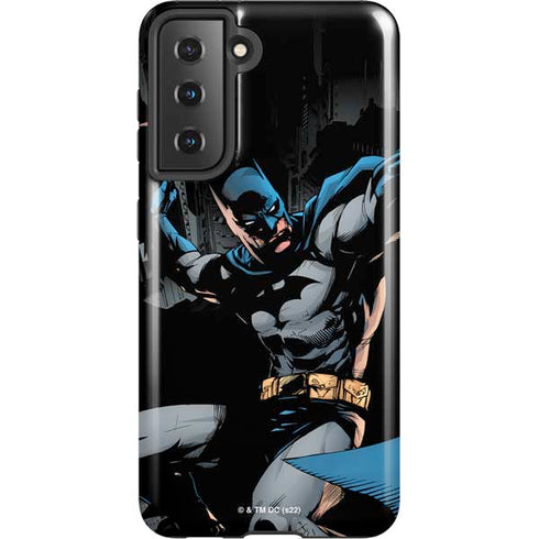 DC Comics Batman Throwing Batarang Jim Lee Art Galaxy S21 5G Pro Case