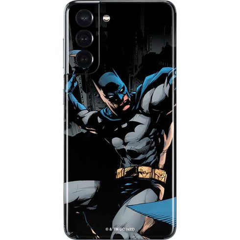 DC Comics Batman Throwing Batarang Jim Lee Art Galaxy S21 5G Skin