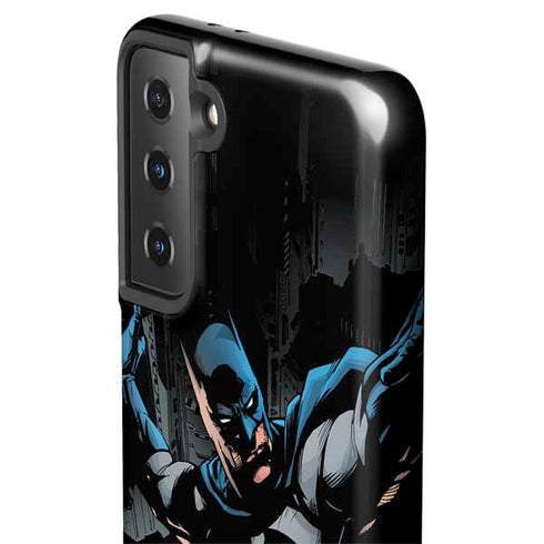 DC Comics Batman Throwing Batarang Jim Lee Art Galaxy S21 FE Pro Case