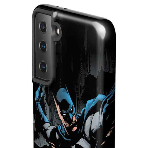 DC Comics Batman Throwing Batarang Jim Lee Art Galaxy S21 Plus 5G Pro Case