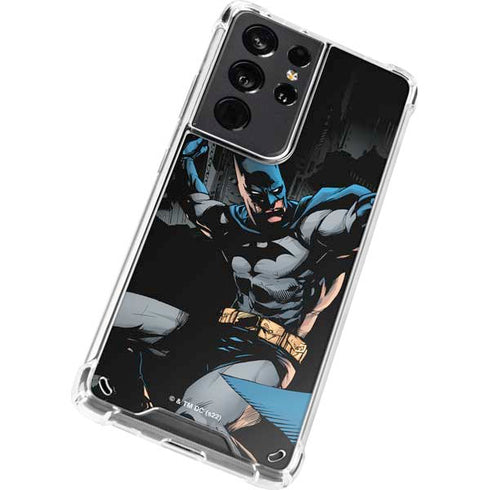 DC Comics Batman Throwing Batarang Jim Lee Art Galaxy S21 Ultra 5G Clear Case