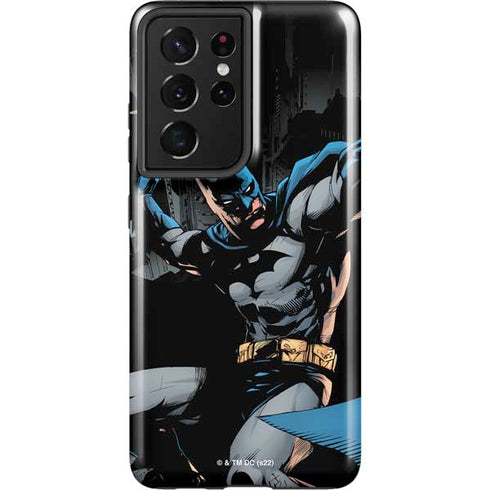 DC Comics Batman Throwing Batarang Jim Lee Art Galaxy S21 Ultra 5G Pro Case