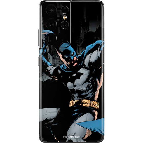 DC Comics Batman Throwing Batarang Jim Lee Art Galaxy S21 Ultra 5G Skin