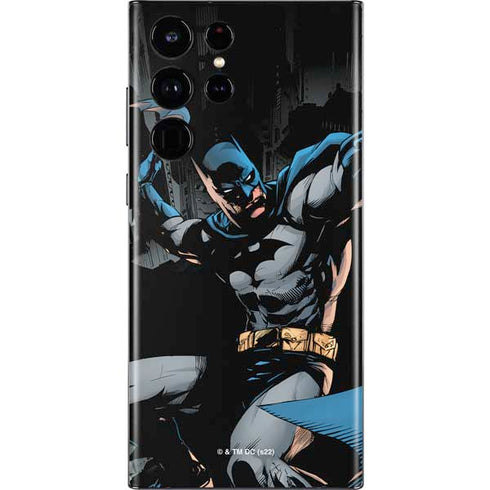 DC Comics Batman Throwing Batarang Jim Lee Art Galaxy S22 Ultra Skin