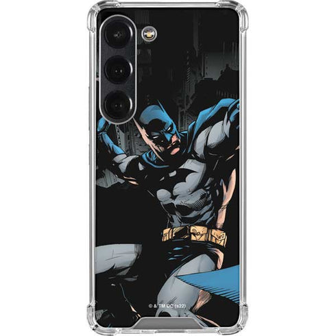 DC Comics Batman Throwing Batarang Jim Lee Art Galaxy S23 Clear Case
