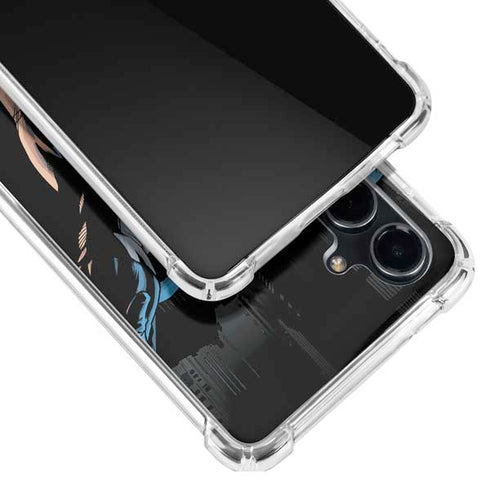 DC Comics Batman Throwing Batarang Jim Lee Art Galaxy S23 FE Clear Case