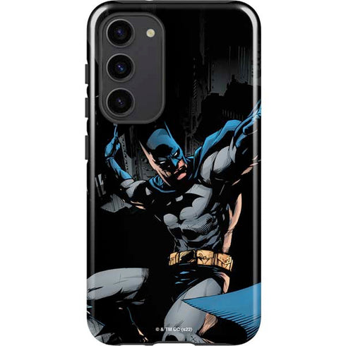 DC Comics Batman Throwing Batarang Jim Lee Art Galaxy S23 Plus Pro Case