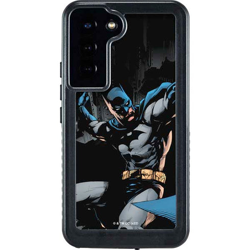 DC Comics Batman Throwing Batarang Jim Lee Art Galaxy S23 Plus Waterproof Case