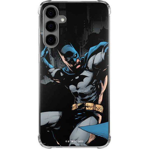 DC Comics Batman Throwing Batarang Jim Lee Art Galaxy S24 Plus Clear Case