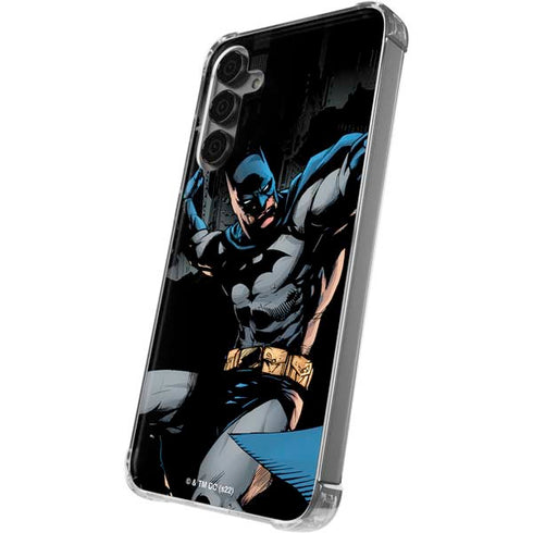 DC Comics Batman Throwing Batarang Jim Lee Art Galaxy S24 Plus Clear Case