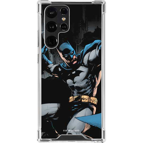 DC Comics Batman Throwing Batarang Jim Lee Art Galaxy S24 Ultra Clear Case