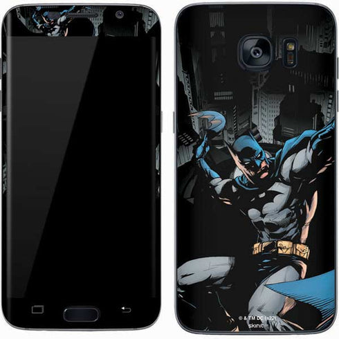 DC Comics Batman Throwing Batarang Jim Lee Art Galaxy S7 Skin