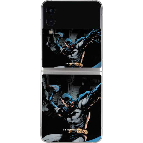 DC Comics Batman Throwing Batarang Jim Lee Art Galaxy Z Flip3 5G Skin