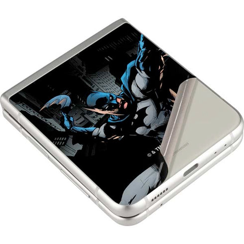DC Comics Batman Throwing Batarang Jim Lee Art Galaxy Z Flip3 5G Skin