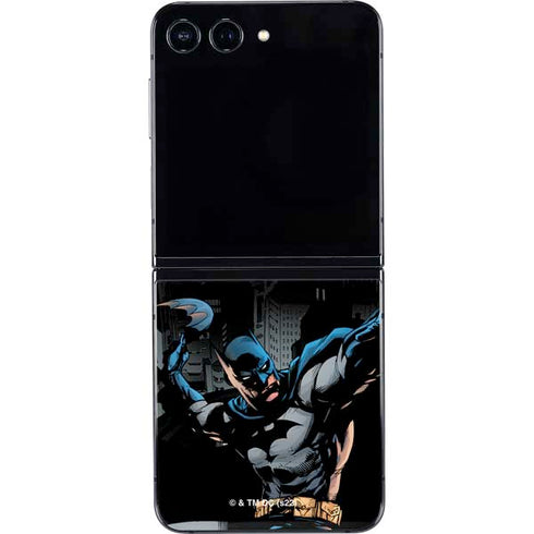 DC Comics Batman Throwing Batarang Jim Lee Art Galaxy Z Flip5 5G Skin