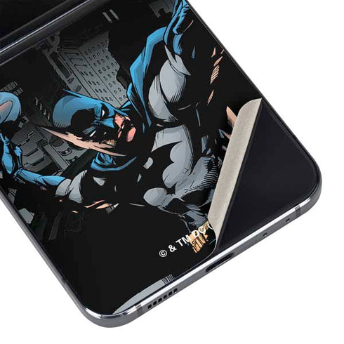 DC Comics Batman Throwing Batarang Jim Lee Art Galaxy Z Flip5 5G Skin
