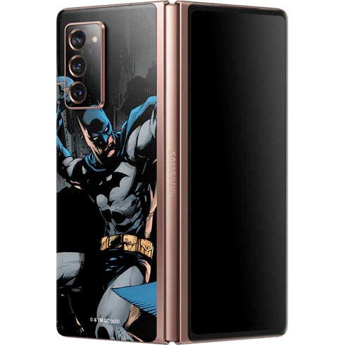 DC Comics Batman Throwing Batarang Jim Lee Art Galaxy Z Fold2 5G Skin