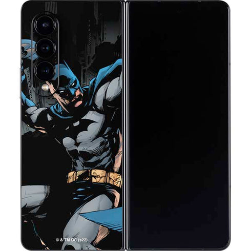 DC Comics Batman Throwing Batarang Jim Lee Art Galaxy Z Fold4 5G Skin
