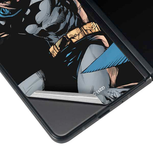 DC Comics Batman Throwing Batarang Jim Lee Art Galaxy Z Fold4 5G Skin