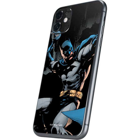 DC Comics Batman Throwing Batarang Jim Lee Art iPhone 11 Skin