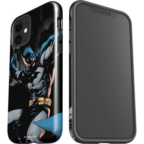 DC Comics Batman Throwing Batarang Jim Lee Art iPhone 12 Impact Case