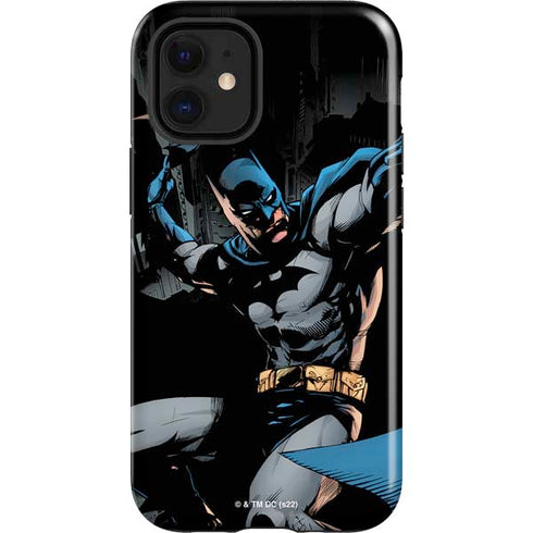 DC Comics Batman Throwing Batarang Jim Lee Art iPhone 12 Mini Impact Case