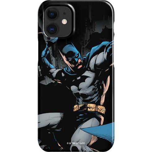 DC Comics Batman Throwing Batarang Jim Lee Art iPhone 12 Mini Lite Case