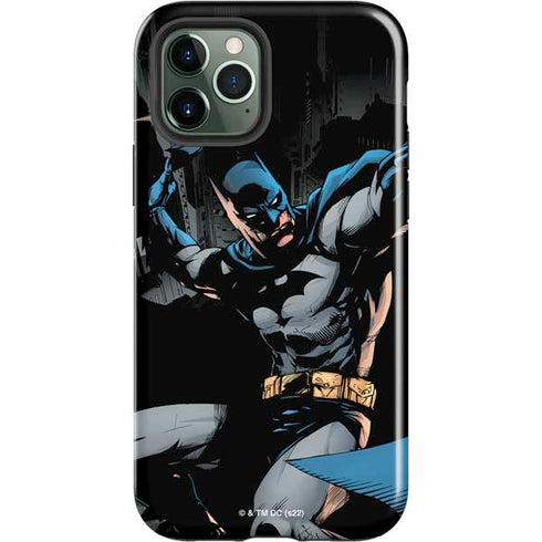 DC Comics Batman Throwing Batarang Jim Lee Art iPhone 12 Pro Impact Case