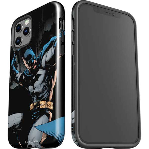 DC Comics Batman Throwing Batarang Jim Lee Art iPhone 12 Pro Impact Case