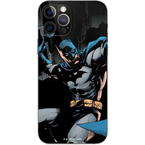 DC Comics Batman Throwing Batarang Jim Lee Art iPhone 12 Pro Skin
