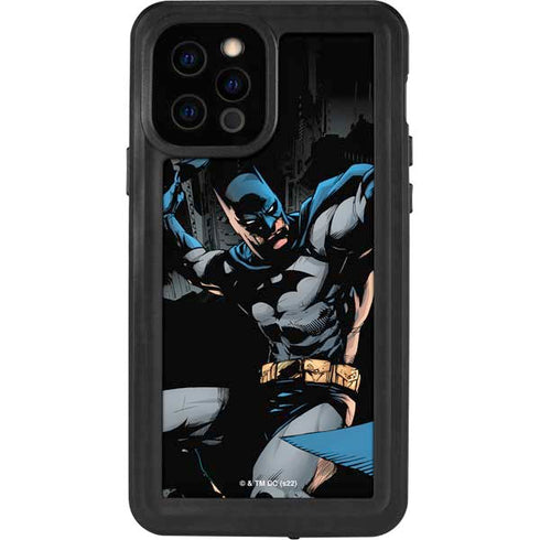 DC Comics Batman Throwing Batarang Jim Lee Art iPhone 12 Pro Waterproof Case