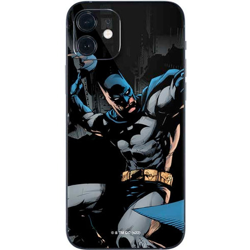 DC Comics Batman Throwing Batarang Jim Lee Art iPhone 12 Skin