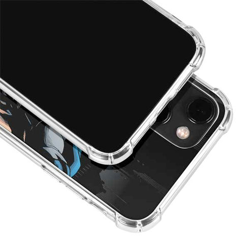 DC Comics Batman Throwing Batarang Jim Lee Art iPhone 14 Plus Clear Case
