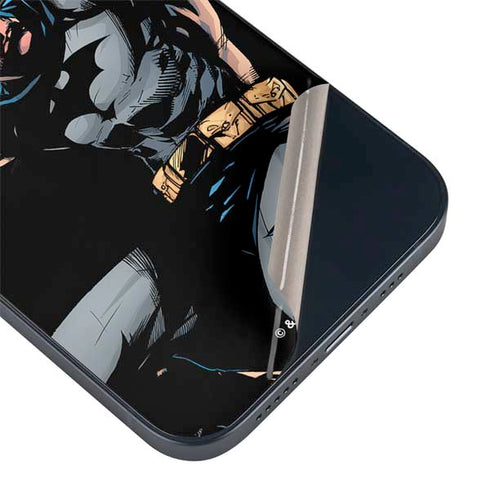DC Comics Batman Throwing Batarang Jim Lee Art iPhone 14 Plus Skin