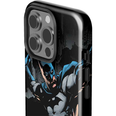 DC Comics Batman Throwing Batarang Jim Lee Art iPhone 14 Pro Impact Case