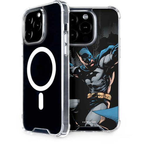 DC Comics Batman Throwing Batarang Jim Lee Art iPhone 14 Pro MagSafe Case