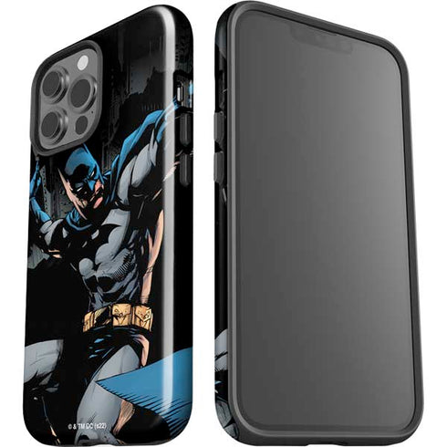 DC Comics Batman Throwing Batarang Jim Lee Art iPhone 15 Pro Max Impact Case