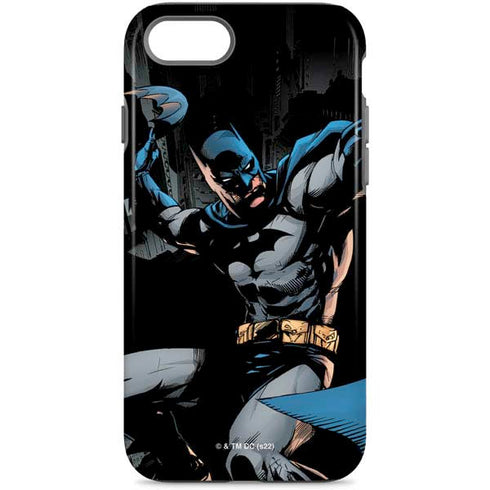 DC Comics Batman Throwing Batarang Jim Lee Art iPhone 7 Pro Case