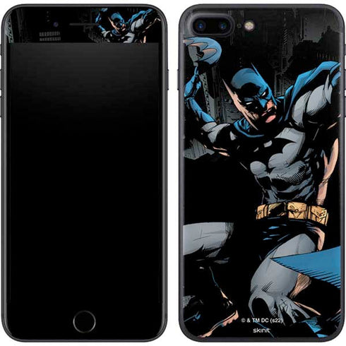 DC Comics Batman Throwing Batarang Jim Lee Art iPhone 8 Plus Skin