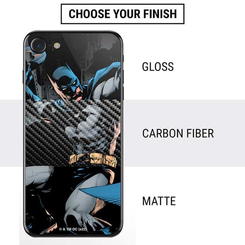 DC Comics Batman Throwing Batarang Jim Lee Art iPhone SE (2nd & 3rd Gen) Skin