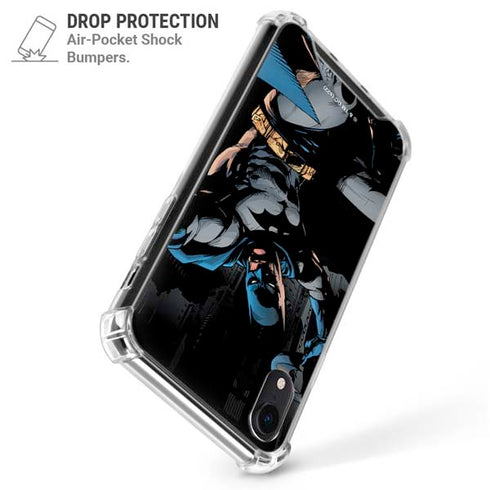 DC Comics Batman Throwing Batarang Jim Lee Art iPhone XR Clear Case