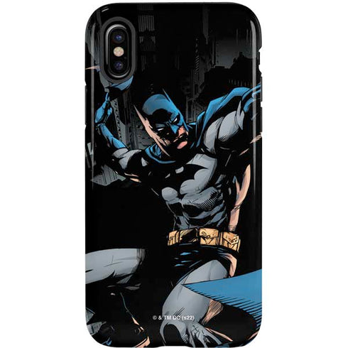 DC Comics Batman Throwing Batarang Jim Lee Art iPhone XS Pro Case