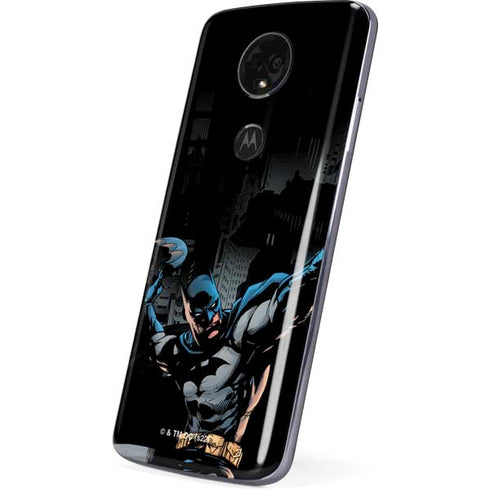 DC Comics Batman Throwing Batarang Jim Lee Art Moto E5 Plus Skin