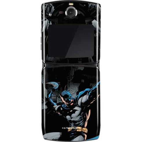 DC Comics Batman Throwing Batarang Jim Lee Art Motorola RAZR Skin